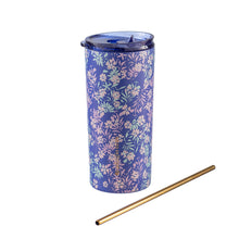 Cargar imagen en el visor de la galería, Tumbler Flores Azul